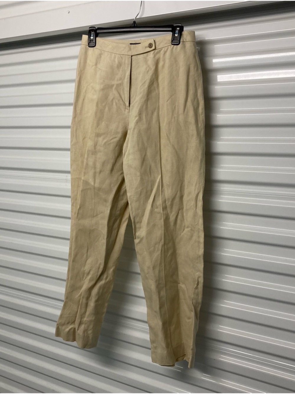 J. Crew Khaki Linen-Blend Chinos in Beige